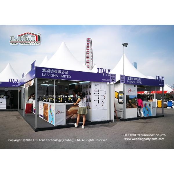 На открытом воздухе шатер 5кс5м сени газебо партии с простой стенкой ПВК белизны вокруг