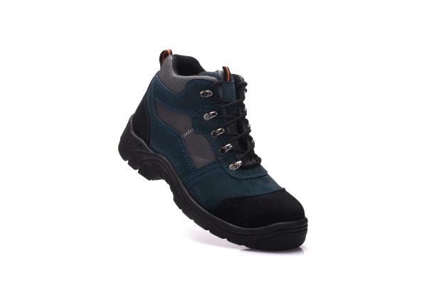 Double Density Leather PU Sole Safety Shoes Casual Ankle Boots For Military