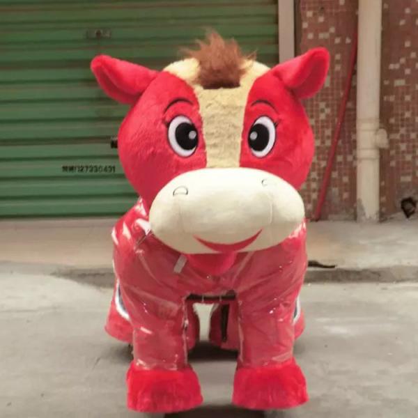 Explosion models hello kitty plush electric toy car / stuffed animal toy car