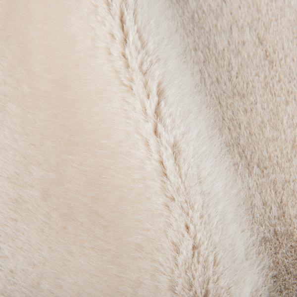 100% de poliéster Material frontal Plush Fabric de pele falsa para casaco Design personalizado