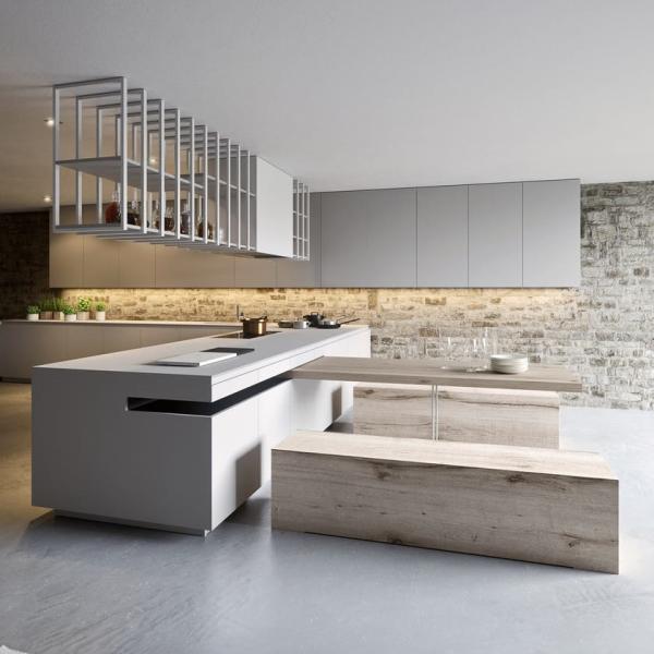 Complete Full Interior Luxury Lacquer Smart Automatic Kitchen Cabinet Modern Design