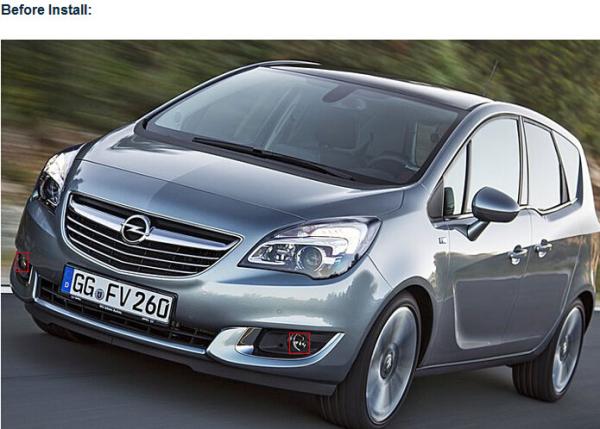 Opel Meriva car front fog light kits LED daytime driving lights drl sale