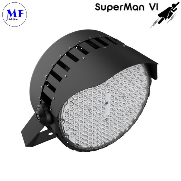 5 Years Warranty 4500K LED Stadium Flood Light 500W Glare-free ADC12 IP66 Waterproof Dustproof IK10 For Tower Crane