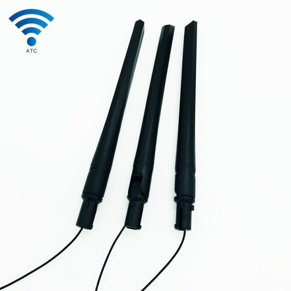 Vertical Polarization Rubber Dual Band 2.4 Ghz 5Ghz Antenna with 100mm 1.13 Cable