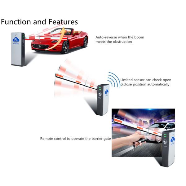 Барьер заграждения ворот барьера Rfid движения алюминиевой отчетливо произношенный рукой с рукой 6m