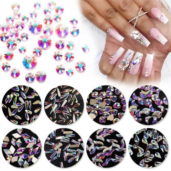 Wholesale Ab Colors Crystal Micro Diamonds Nail Art Rhinestones Factory