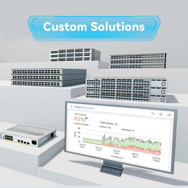 Cisco New Original C9200L-48p-4G-a 9200L 48 Port 10/100/1000 Poe+ 4X1g Uplink Switch Network Advantage C9200L-48p-4G-a