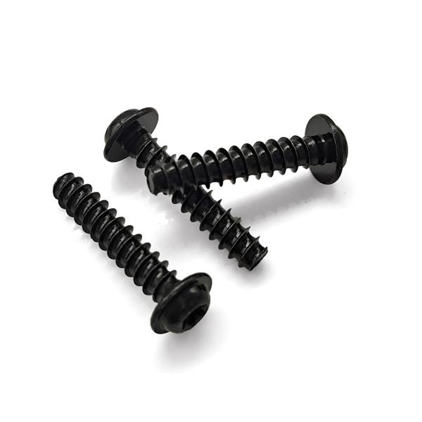 Screw de tête de panneau plaqué en zinc noir avec machine à laver Torx T30 Drive & 8.8 Grade pour l'assemblage de machines
