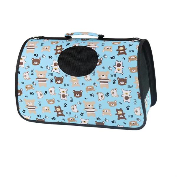 Travel Breathable Dog Carrier Printed Single Shoulder Portable Cat Carrier Bag