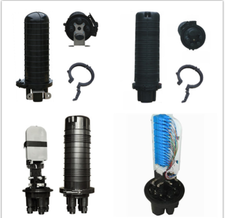 Horizontal 36 Core Optical Fibre Cable Joint Closure 16 - 22mm Ports Diameter