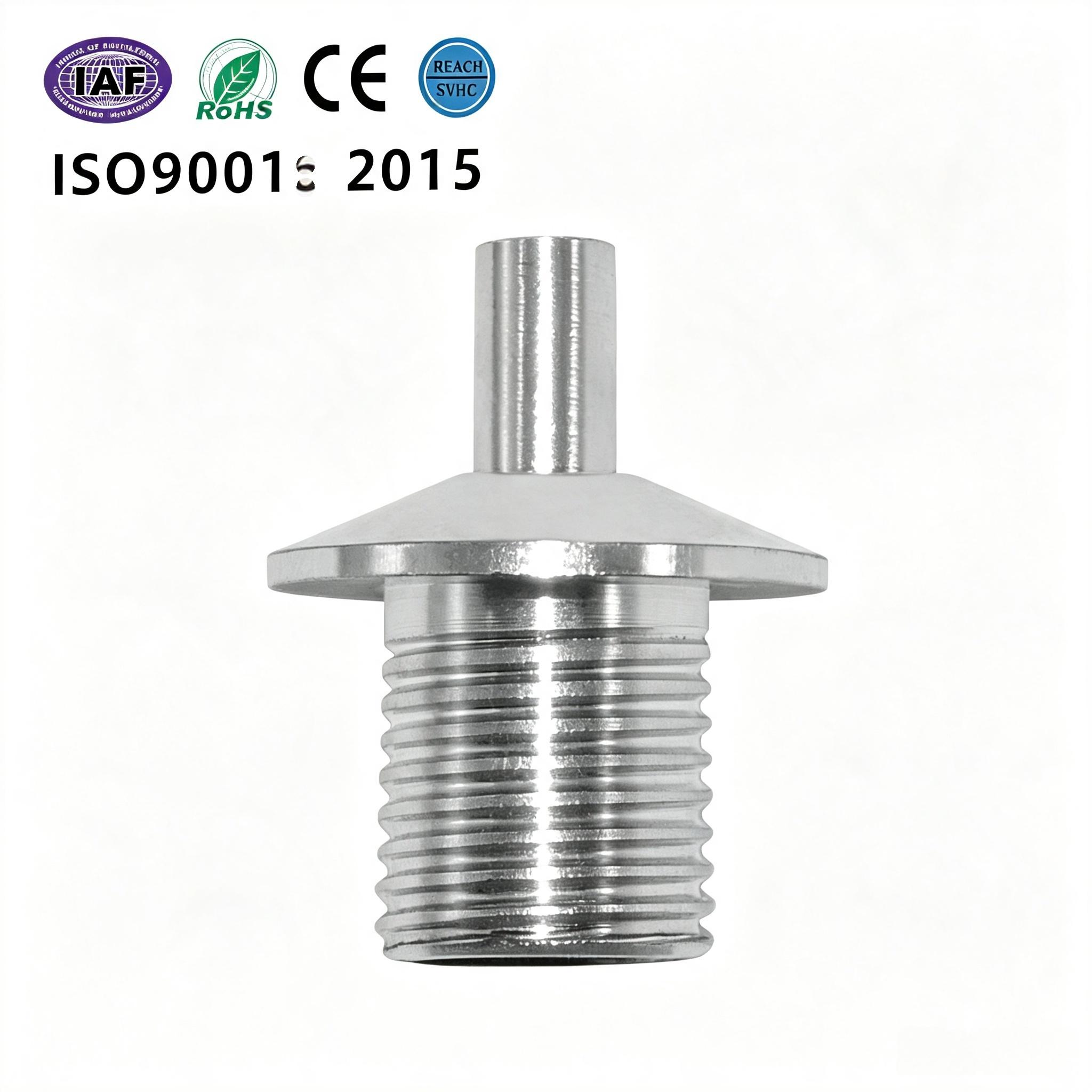 Knurled Lock Cap External Thread Cable Gripper for Stepless Height Adjustment Suspended Lighting