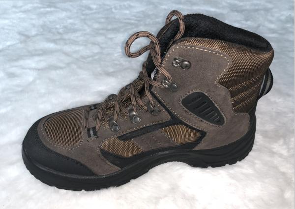 High Ankle Winter Army Safety Shoes Genuine Suede Leather Upper For Men