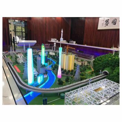 Residential Urban Model Architecture 1:100 Scale Model With Parks Roads Water Features
