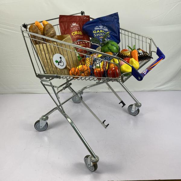 Handcart For The Disabled Supermarket Shopping Trolley Grocery Transportation Can Customizable Logo