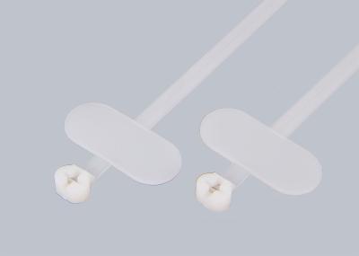 Nylon cable tie with stainless steel inlay barb lock marker tie