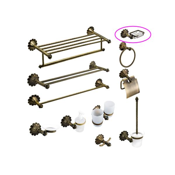 Банные принадлежности / аксессуары для ванной комнаты Стенная мыльная посуда Античная латунь