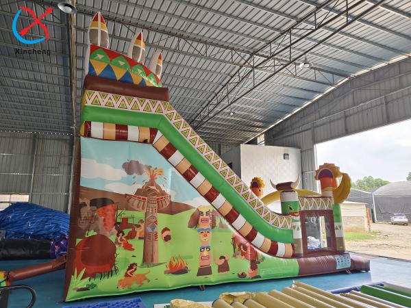 Fabricant Slides gonflables commerciaux en PVC Slides gonflables doubles exotiques