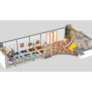 15 - 200 Passenger Trampoline Park Equipment Unisex Trampoline Indoor Playground