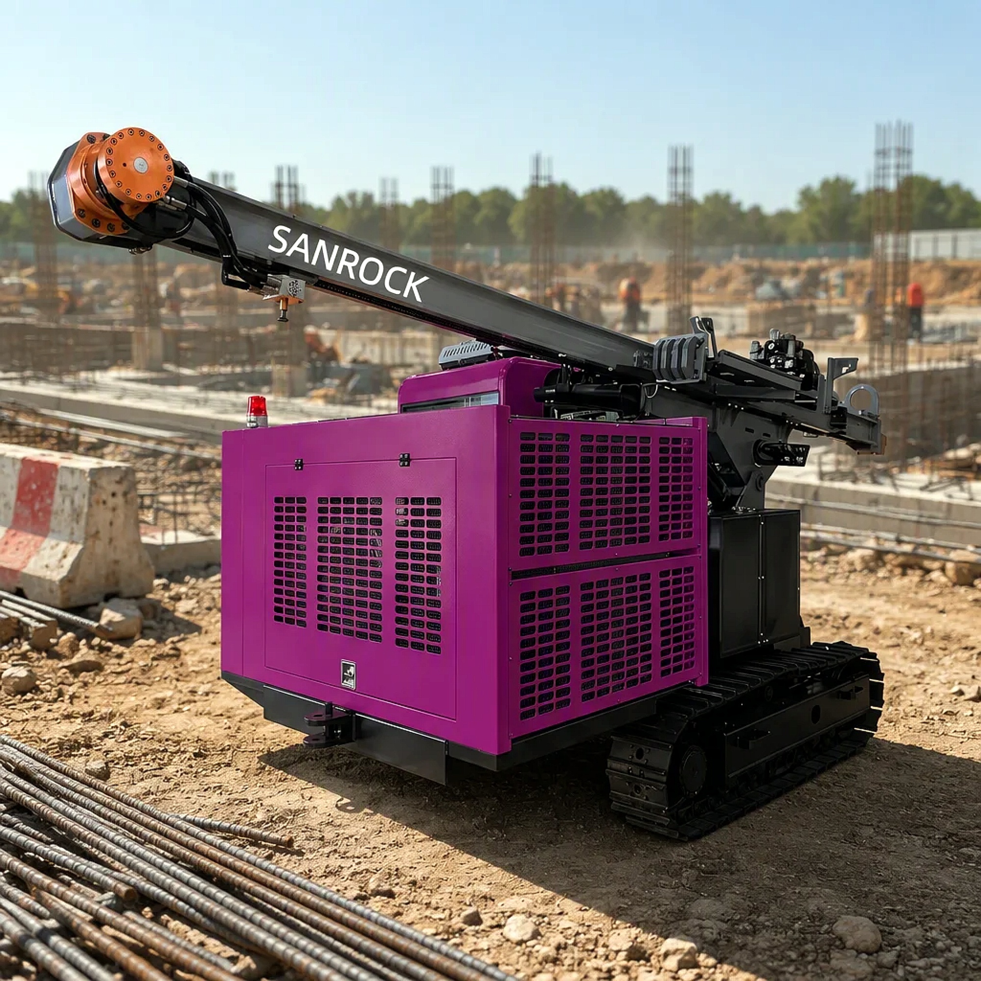 Pile Drilling Machinery Quick Switching Between Pile Driving Machine Foundation Construction Portable Pile Driver