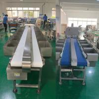 Máquina de classificação de peso de tipo cintura / bandeja para produção personalizada de matadouros