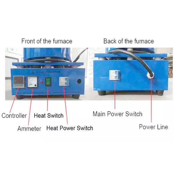 Мини портативная 3600W промышленная плавя машина печи 10kg алюминиевая плавя