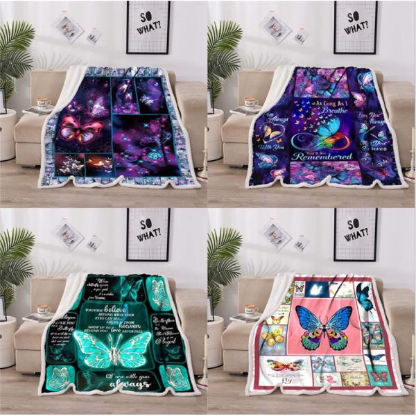 Customized Printed Microplush Home Warm Soft Fleece Blanket