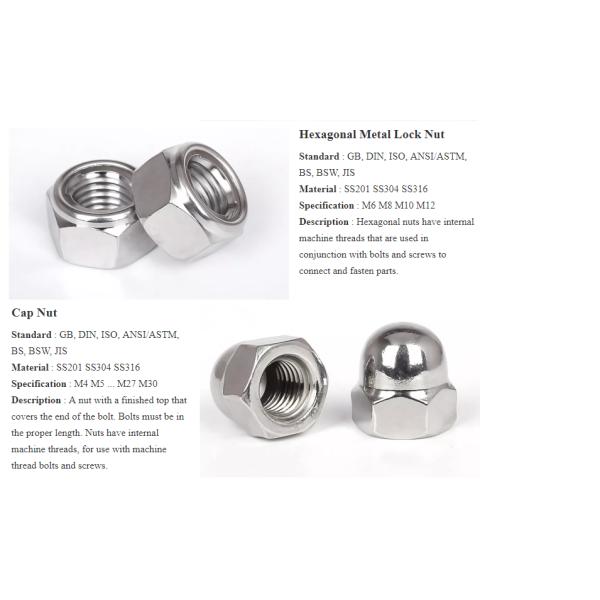 Healthcare Metric M5 5/16 Self-Locking Hexagon DIN985 Stainless Steel 304/316 Nylon Insert Lock Nut for Heavy Industry