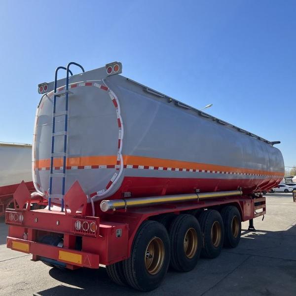 Customizable Hot Oil Tank Trailer with 50ton Max Payload Dimensions 11800*2500*3700mm Mechanical Suspension