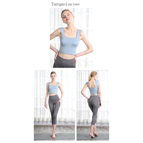 бюстгальтер тренировки Flatlock верхней части танка йоги женщин 220g шить для дам