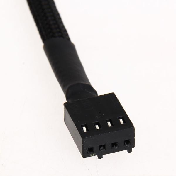 Fan female to Fan Female cable extension 60cm long Blac k colour.