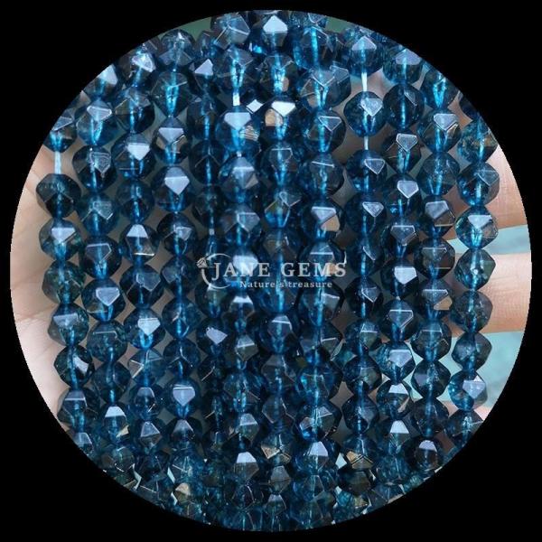 Вибрирующие многоцветные бисеры из натурального драгоценного камня арбуз кварц аквамарин