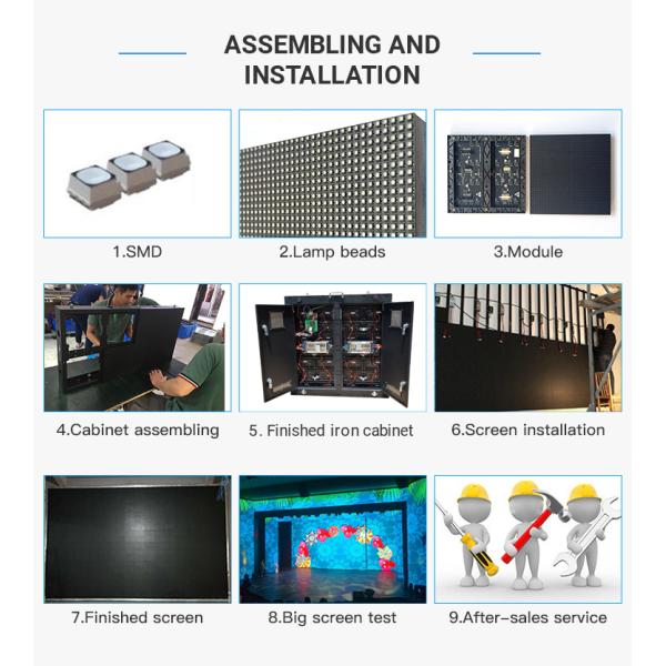 Super Bright Factory P2.5 P3.076 P4 P8 P10 Pantallas Modulares SMD Module Panel Outdoor Led Display Screen