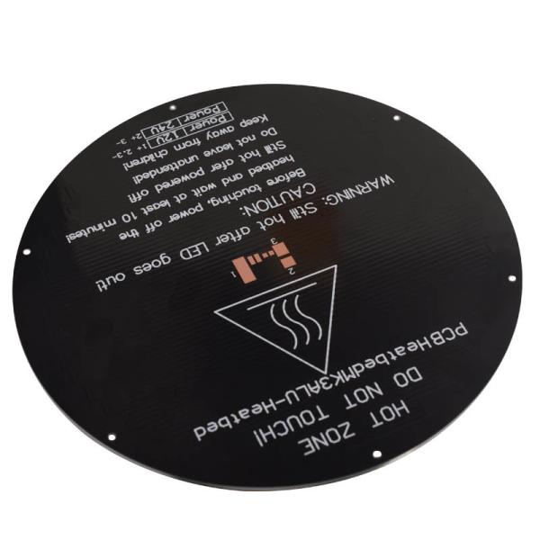 Black Metal Thick 3mm 3D Printer Heatbed MK3 Round Delta Rostock