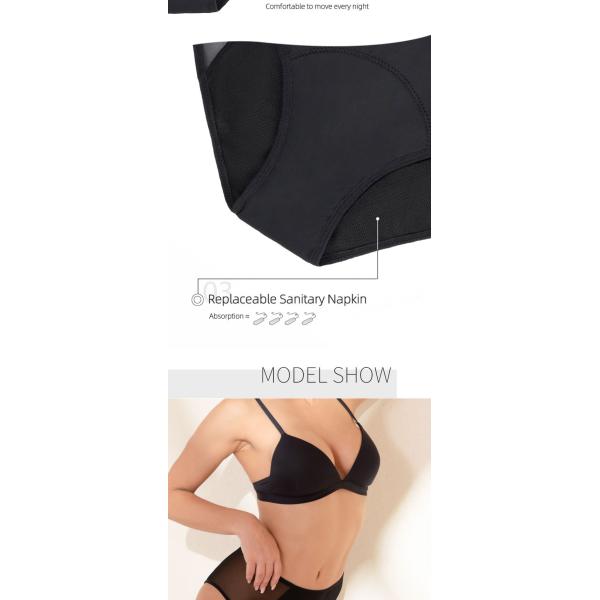 High Rise Leak Proof Period Underwear XS-4Xl Absorbing Women Sexy Underwear