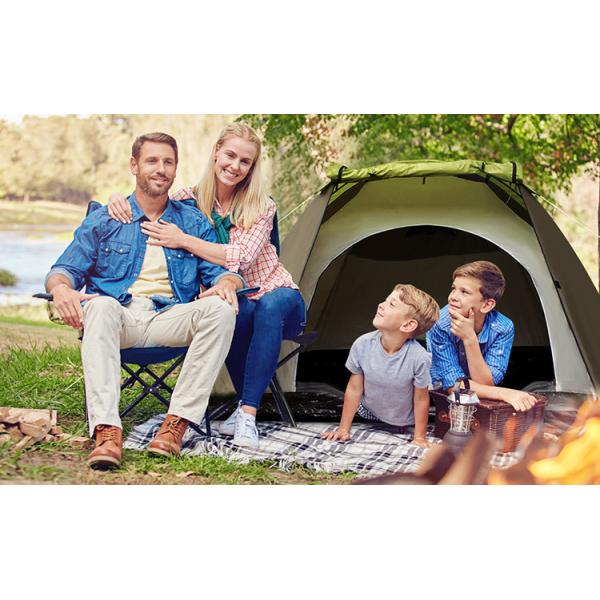 3-4 Person Outdoor Backpacking Custom Green Waterproof Hiking Camping Tent Duckbill