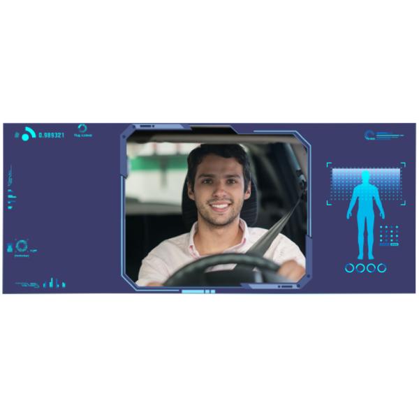 6CH 720P AHD мобильный DVR для транспортных средств с умным сенсорным монитором и распознаванием лица водителя