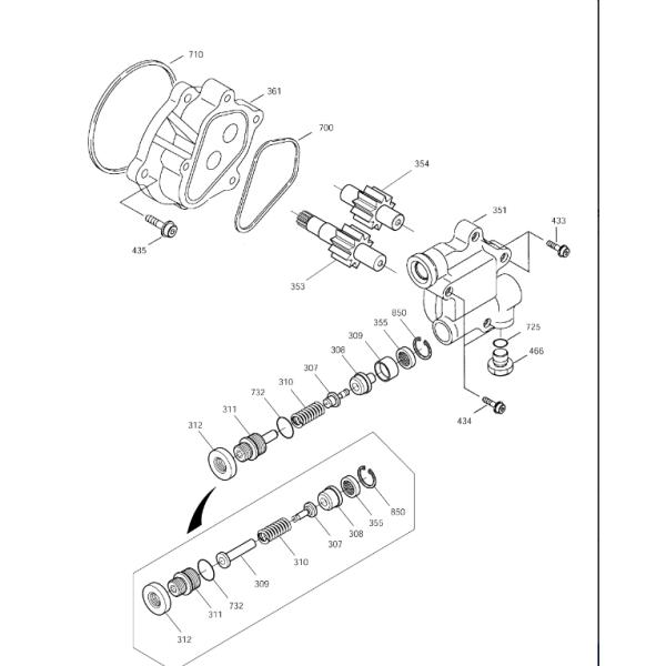 719212 Переключатель насос Fit DOOSAN экскаватор SOLAR 220LC-V SOLAR 220LL SOLAR 225LC-V SOLAR 225LL