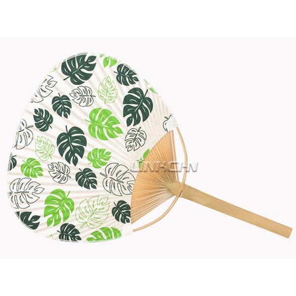 Wholesale Fancy Bamboo Craft Paper Round Hand Fans