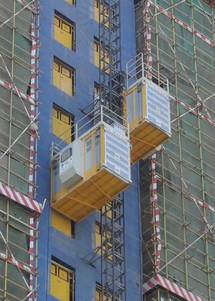 Construction Elevator Payload Capacity 2000Kg With Reliability And Durability