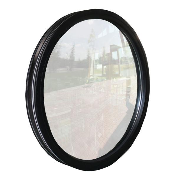 Commercia Hurricane Proof Aluminum Round Wooden Window Heat Insulation