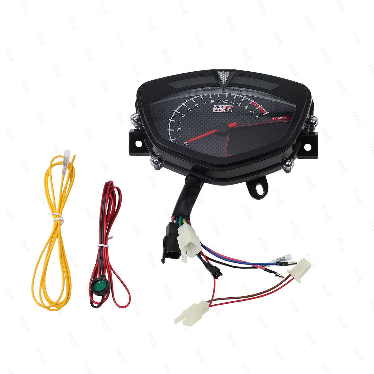 Motorcycle odometer, motorcycle LCD RPM speedometer, motorcycle tachometer/multi-color display. For Y135 LC V1/Jupiter MX Sniper.