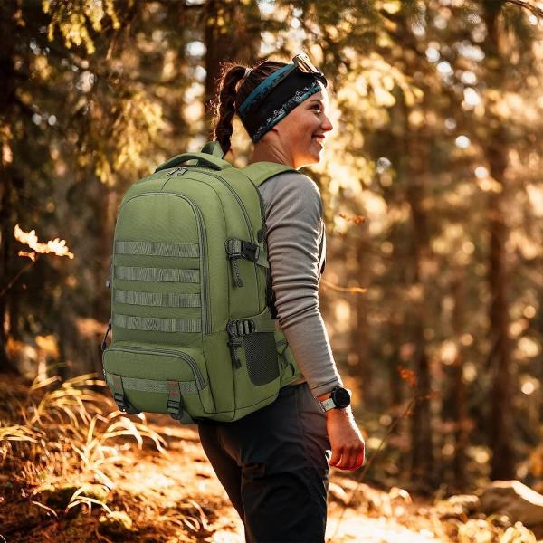 Hiking Camping Backpack 40L, Lightweight Rucksack Men Women Outdoor Sport Trekking Traveling Daypack