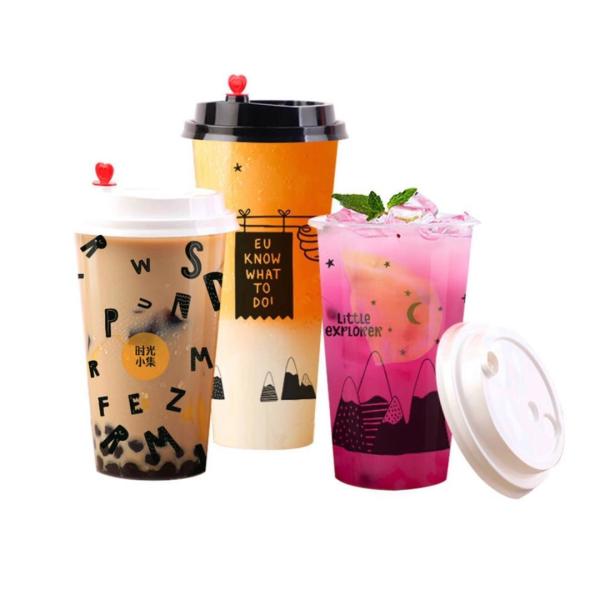 Des tasses de fête en plastique pour injection personnalisables sans BPA Des couleurs vives et résistantes aux éclats