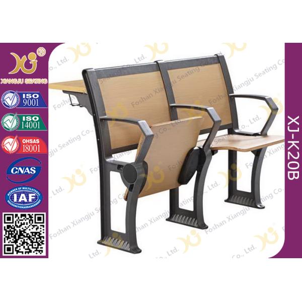 Attractive Design Finished Black Epoxy Powder Lecture Hall Seats With Writing Board