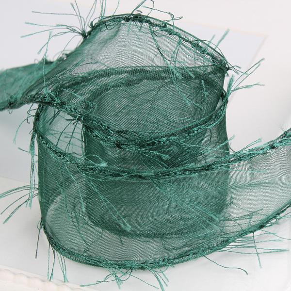 25mm-50mm Tassel Edge Полиэстерная лента для цветочного шоколада Подарочная упаковка и украшение одежды