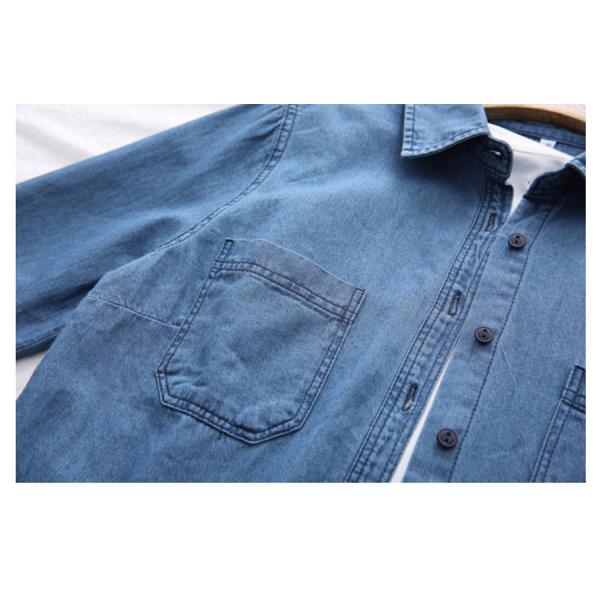 Lightweight 100% Cotton Plain Denim Shirt Fabric Black 4.5 Oz 152gsm