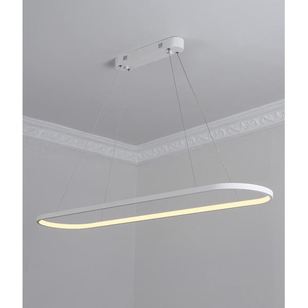 comprimento do cabo acrílico 80cm Ring Chandelier Light conduzido nórdico de 33W 70*20cm