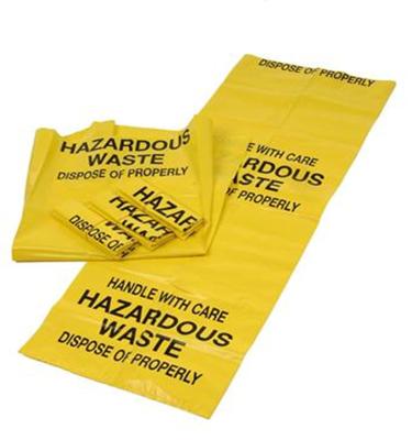 HDPE / LDPE Yellow Autoclavable Biohazard Bag Disposable For Medical Waste