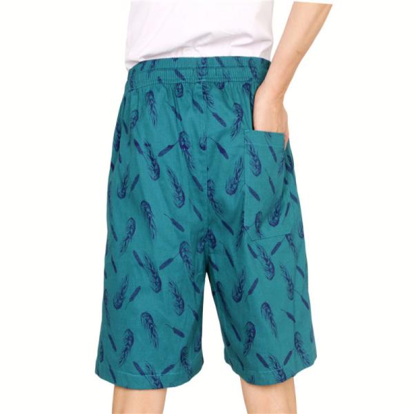 100% Cotton Mens Printed Cotton Shorts Floral Cotton Shorts