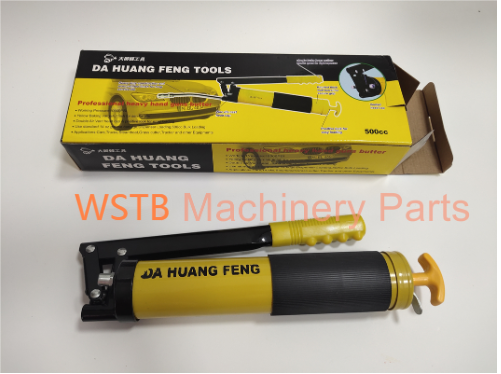 Manual Double Piston High Pressure Grease Gun , Excavator High Volume Grease Gun